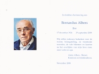 Ben Albers 1926 - 2008