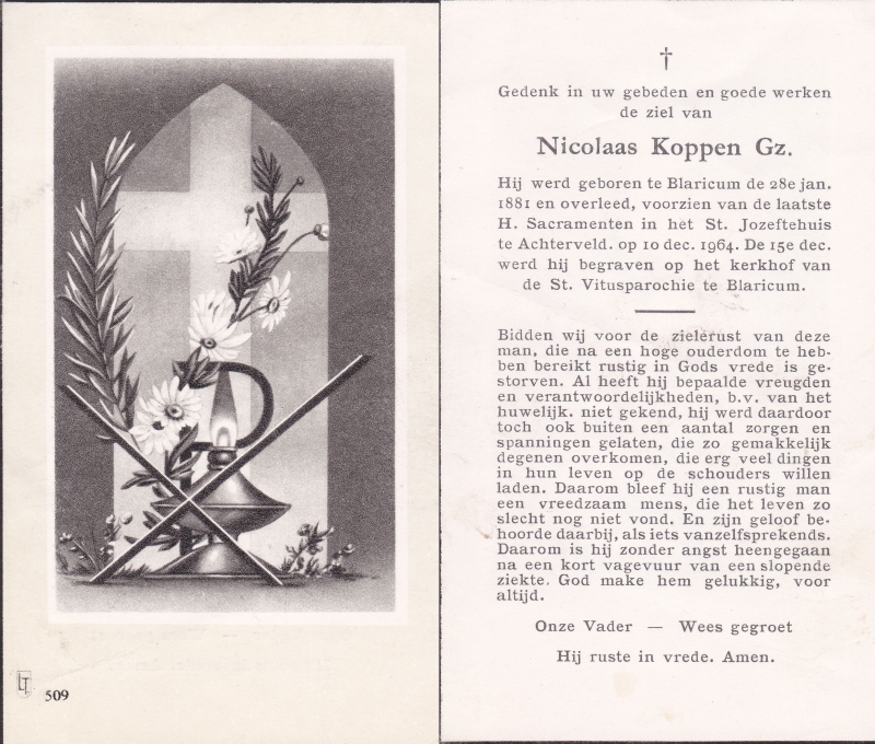 Nicolaas Koppen Gz. 1881 - 1964