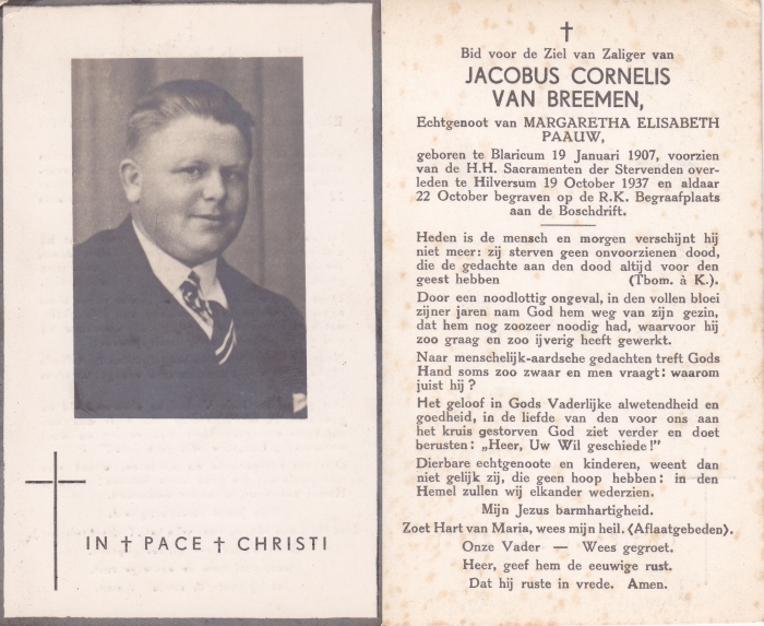 Jacobus van Breemen 1907 - 1937