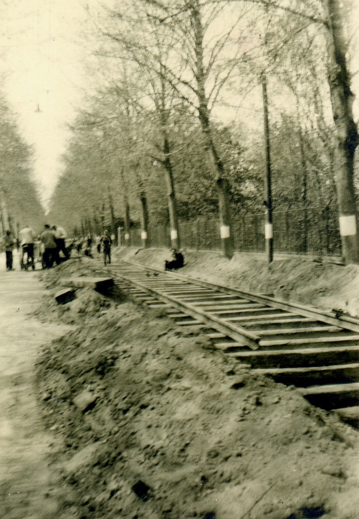 Rail terug leggen Torenlaan 1942