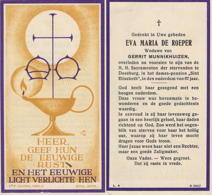 Eva de Roeper 1868 - 1945