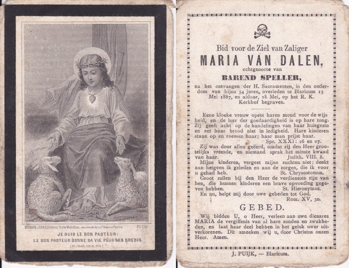 Maria van Dalen 1833 - 1887