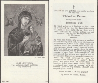 Theodora Tak-Peters 1888 - 1965