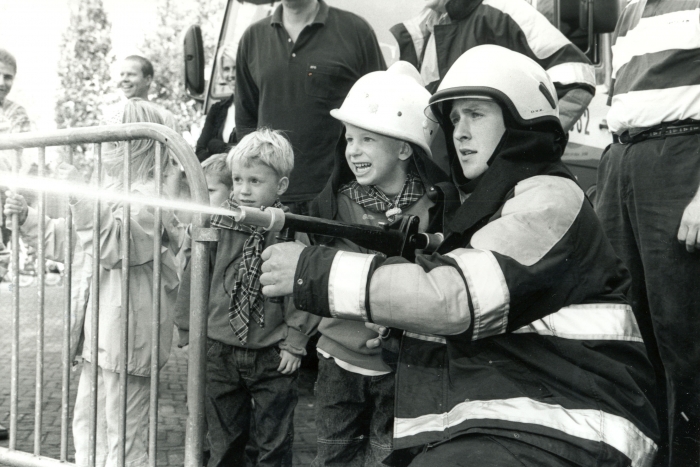 brandweer demonstratie o.l.v. Dennis van Kraay