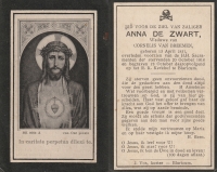 Anna de Zwart 1854 - 1918